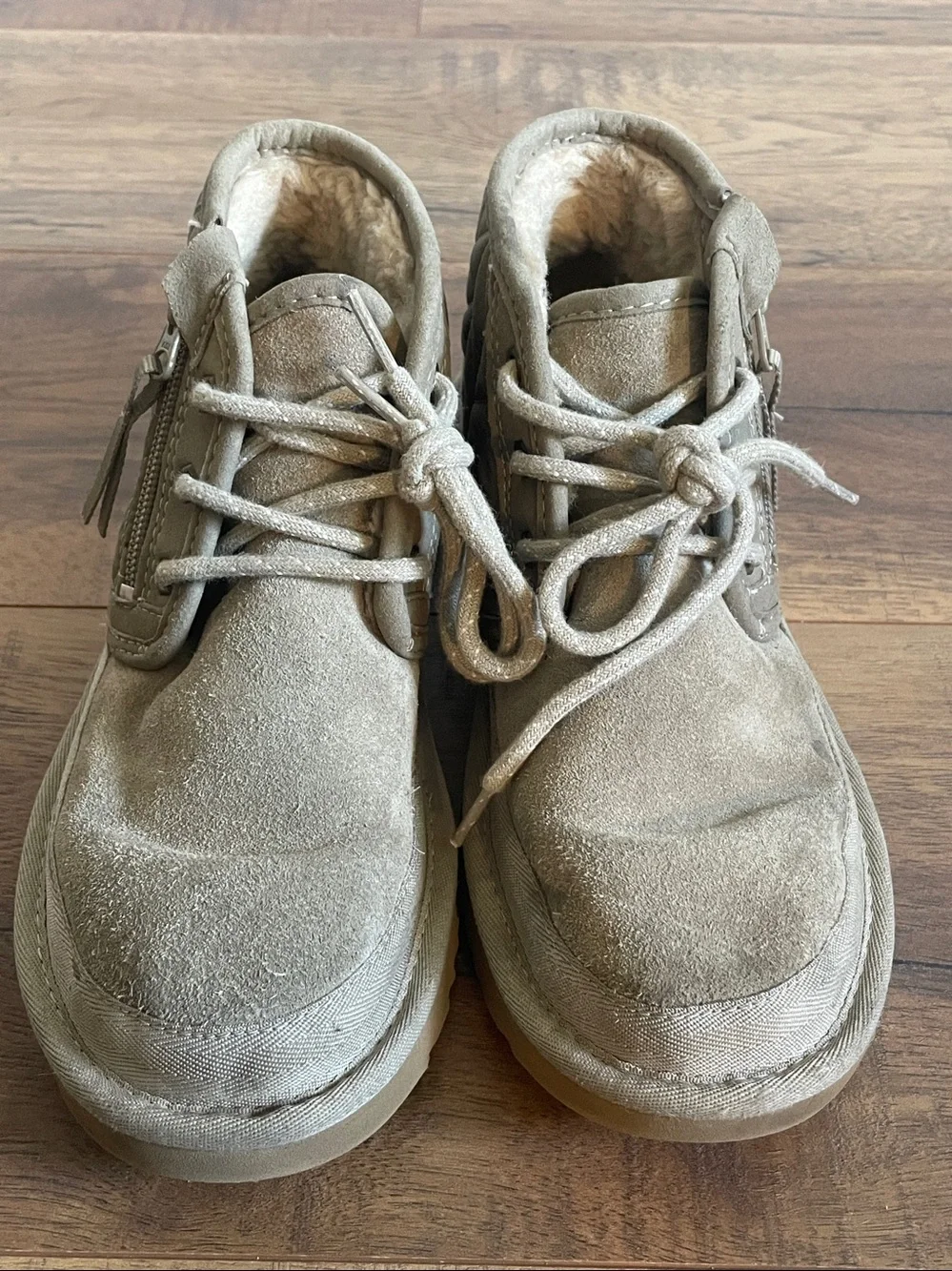 UGG Men's Neumel Zip Quilting Suede Boots Size 6 EU 39